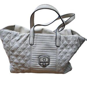 Guess Shoulder Tote Bag Cream Colored